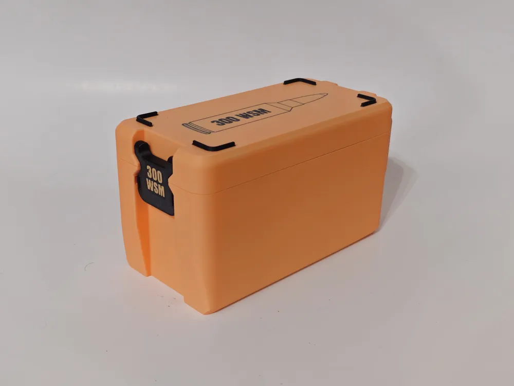 300 WSM Ammo Box - 50 Round - Stackable, photo 2 of 5 - 300 WSM Ammo Box - 50 Round - Stackable Hobby & DIY