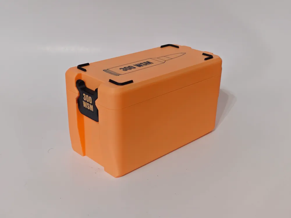 300 WSM Ammo Box - 50 Round - Stackable - 3D printed Sport & Outdoors, in stock in India