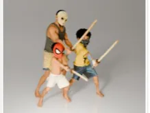 3 NINJAS - 3D printed Sculptures, in stock in India