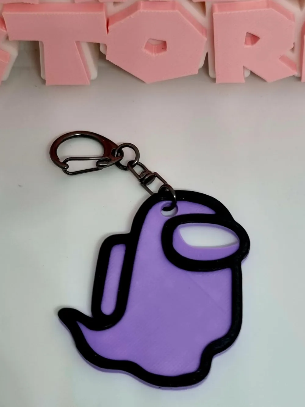 Among Us Ghost Keychain, photo 3 of 5 - Among Us Ghost Keychain Generative 3D Model
