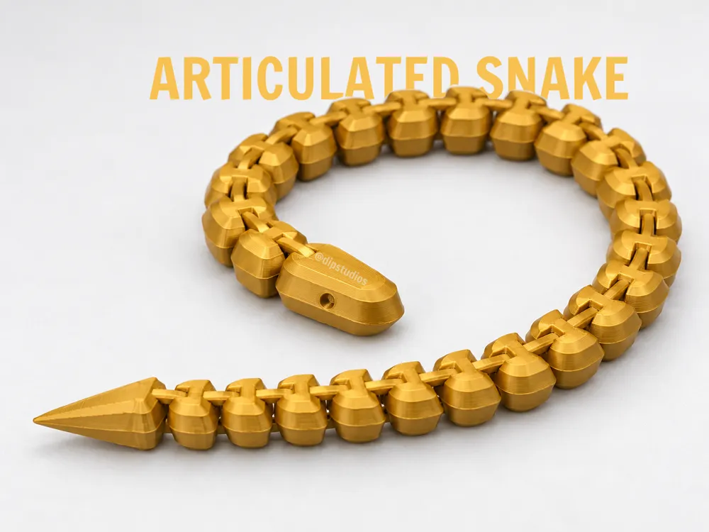 Articulated Snake - Fidget Series - 3D printed Other Toys & Games, in stock in India