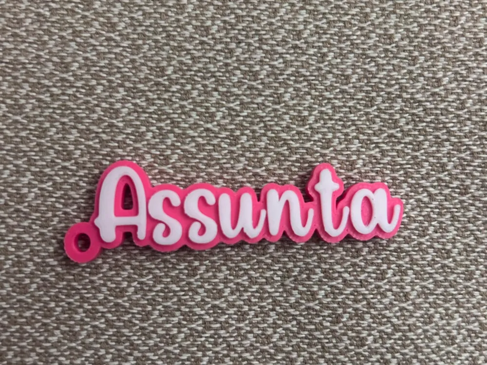 Assunta name keychain - 3D printed Other Fashion Models, in stock in India