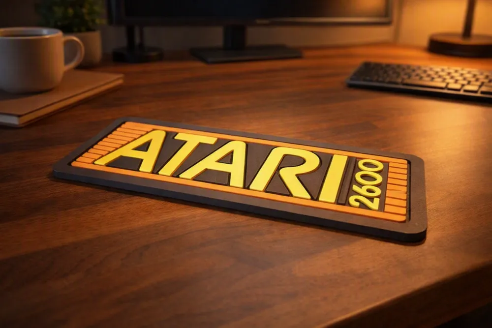 Atari 2600 Desk or Wall Sign, photo 3 of 3 - Atari 2600 Desk or Wall Sign Household