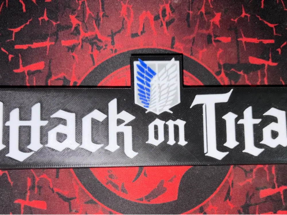 Attaque des Titans - 3D printed Signs & Logos, in stock in India