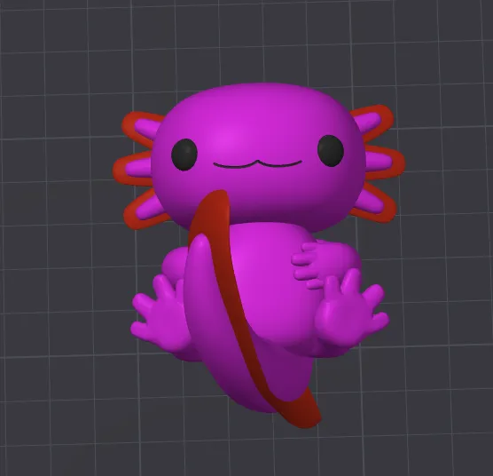 Axolotl Wall Hook, photo 2 of 3 - Axolotl Wall Hook Household
