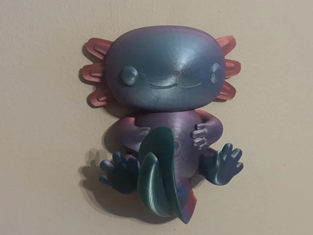 Axolotl Wall Hook - 3D printed Decor, in stock in India