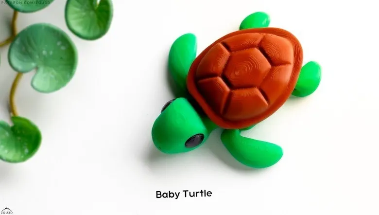 baby turtle keychain, photo 2 of 2 - baby turtle keychain Miniatures