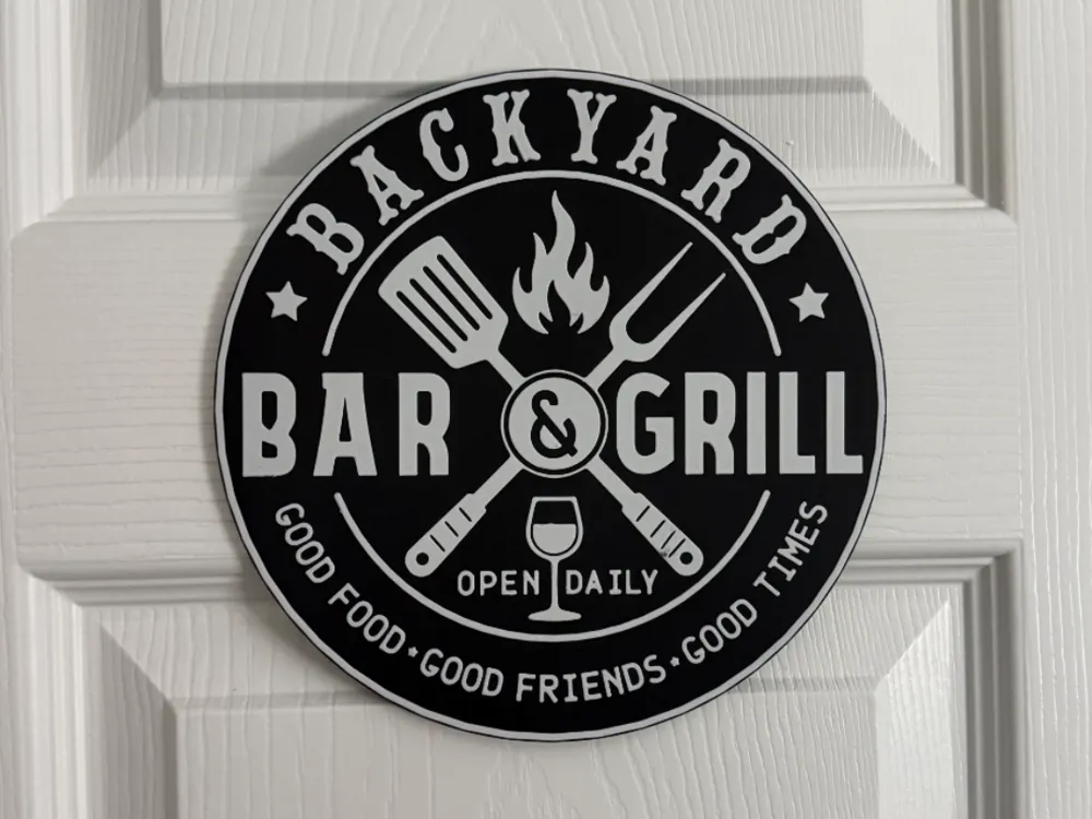 BACKYARD BAR & GRILL SIGN