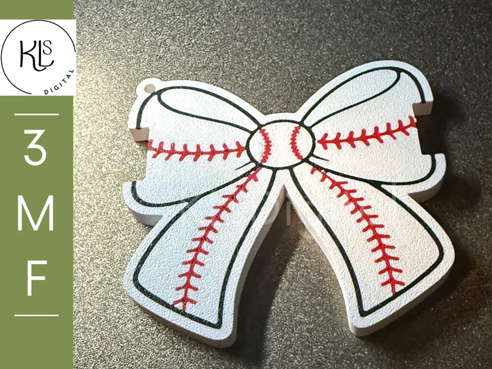 Baseball and Softball Bow Hair Tie Holder