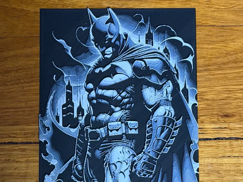 BATMAN Hueforge - 3D printed Hueforge & Lithophane, in stock in India