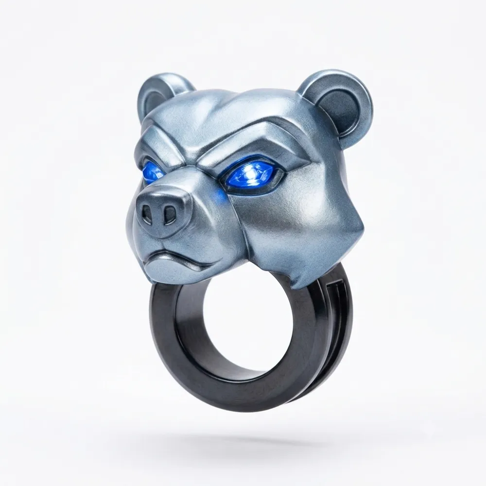 Bear face ring, photo 2 of 4 - Bear face ring Fashion