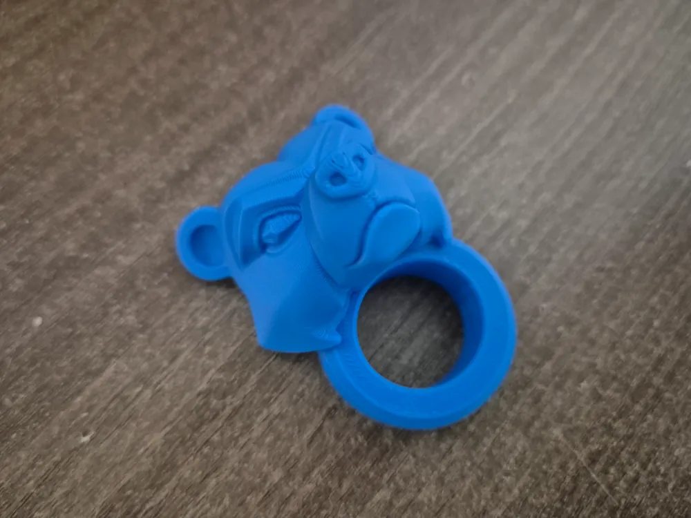 Bear face ring - 3D printed Rings, in stock in India