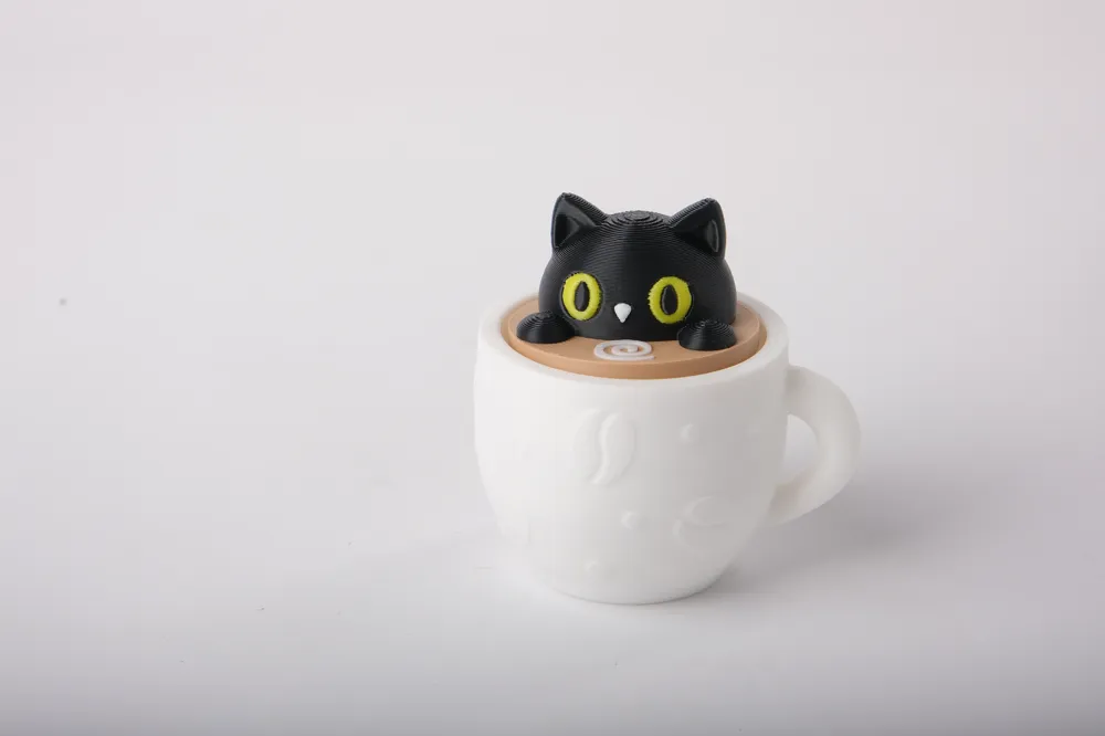 Black Cat Cup Clicker - Kawaii Coffee Fidget Toy, photo 2 of 2 - Black Cat Cup Clicker - Kawaii Coffee Fidget Toy Toys & Games