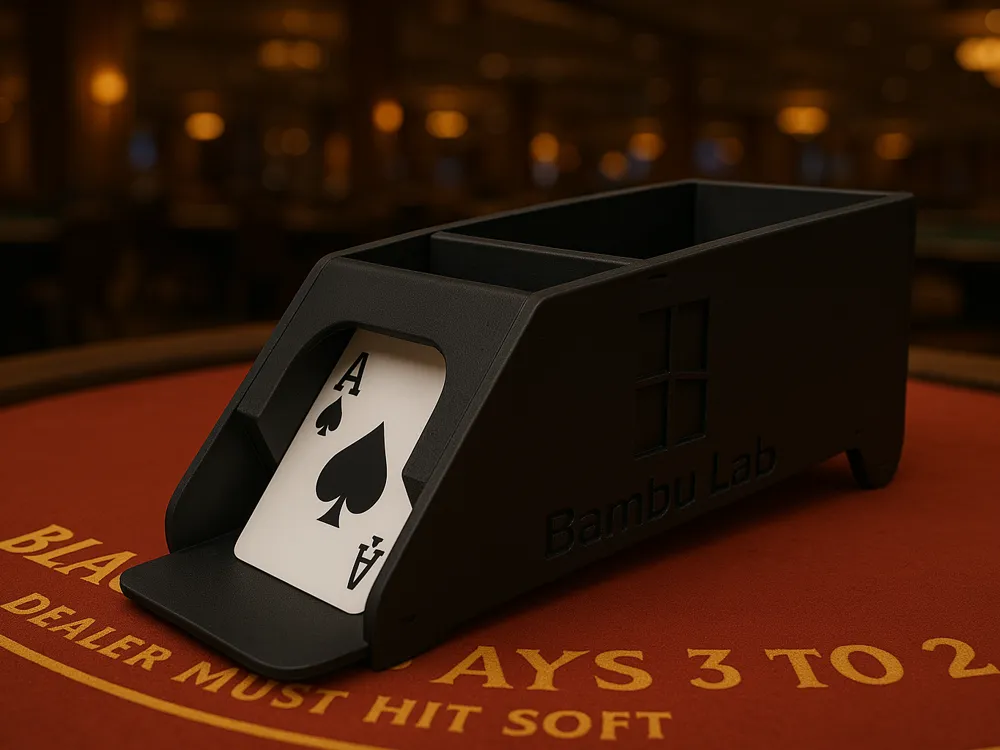 Blackjack Shoe Modular Design Weighted Card Pusher