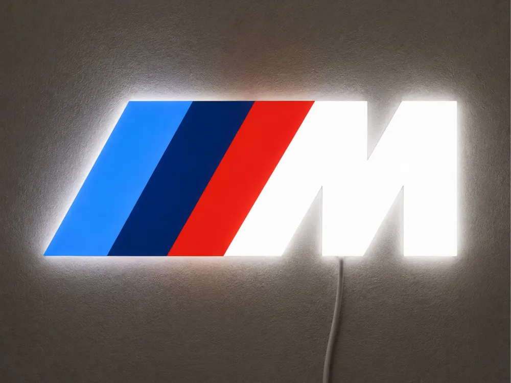 BMW LIGHTBOX - 3D printed 2D Art, in stock in India