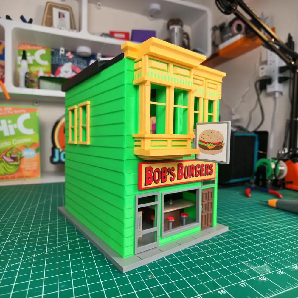 Bob's Burgers Restaurant Building Full Interior, photo 3 of 4 - Bob's Burgers Restaurant Building Full Interior Miniatures