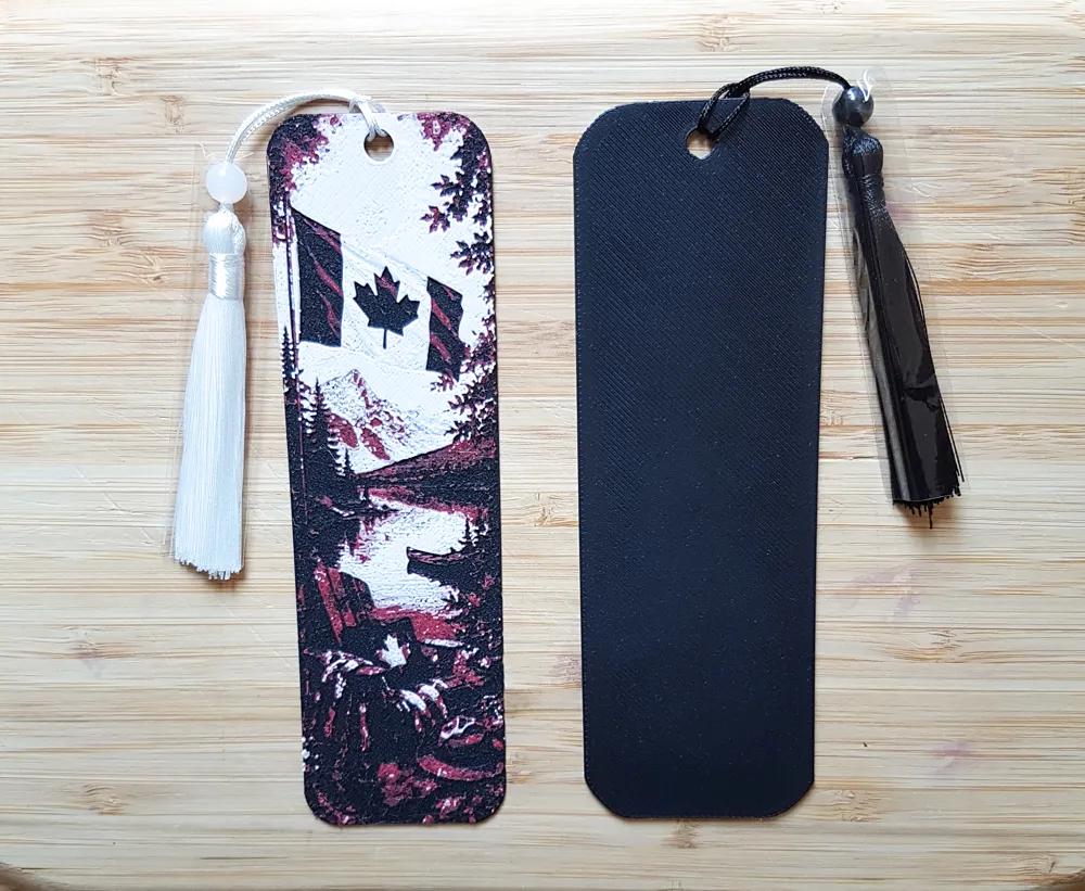 Bookmark, Canada Day, Flag, photo 2 of 2 - Bookmark, Canada Day, Flag Generative 3D Model