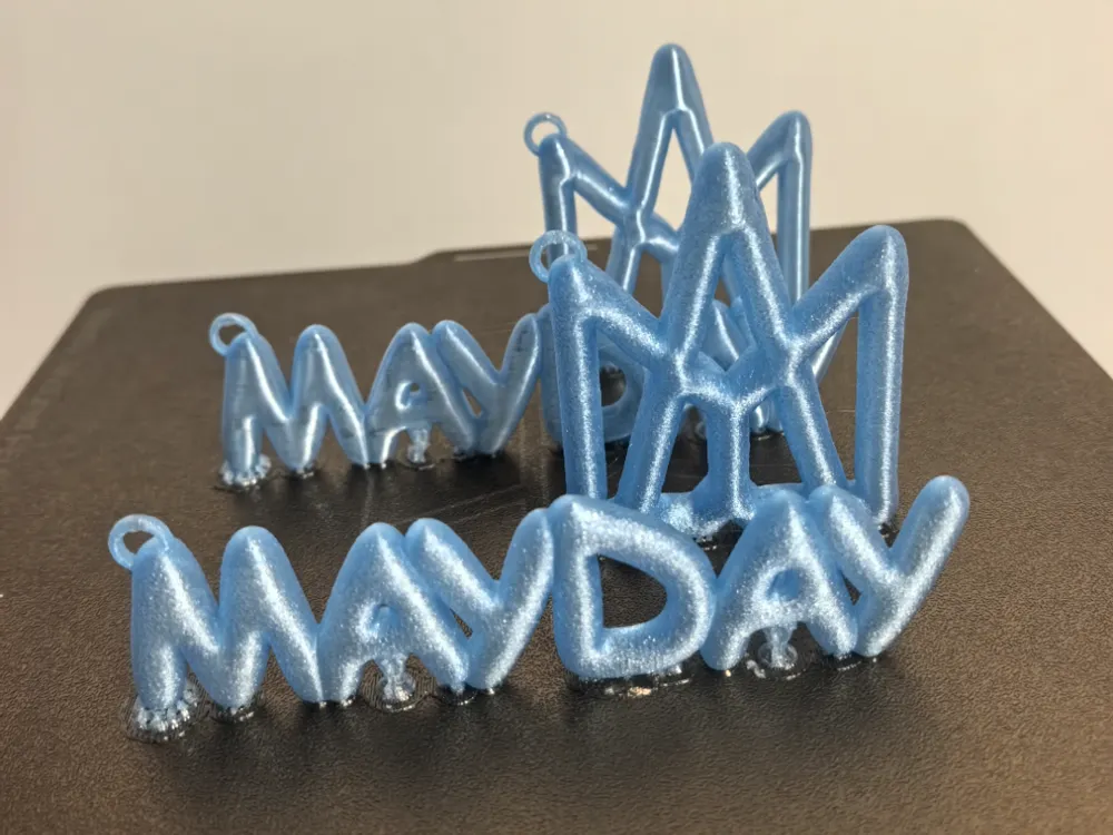 Bubble words MAYDAY Crown - 3D printed Other Fashion Models, in stock in India