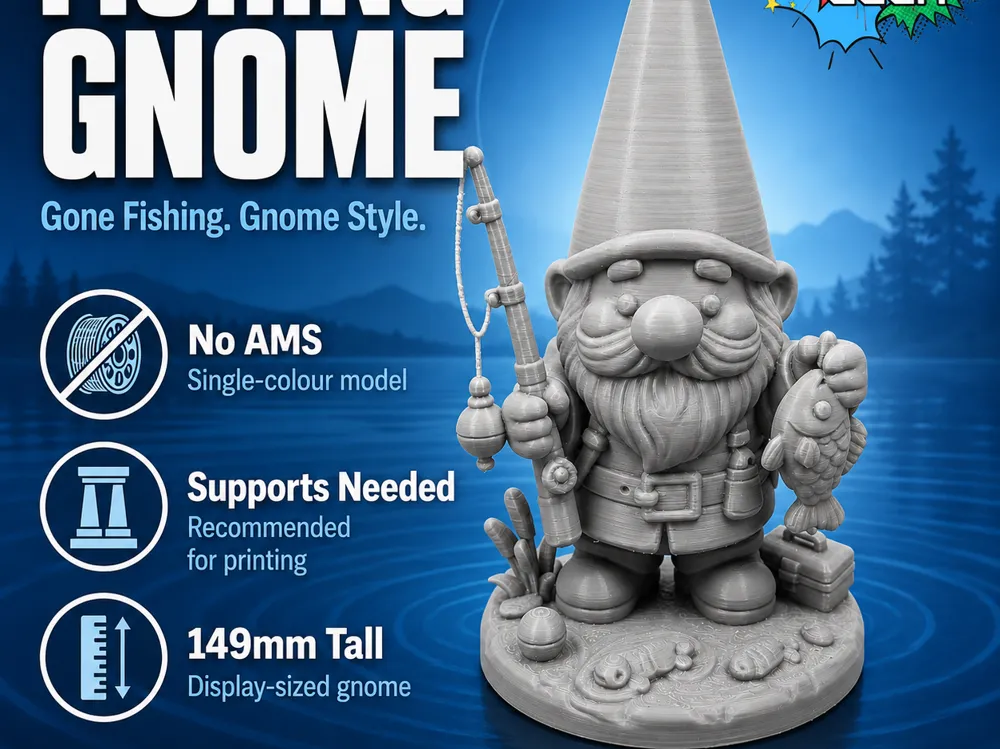 Camping Gnome - 3D printed Other Miniatures, in stock in India