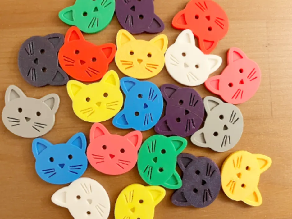 Cat Button - 3D printed Other Hobby & DIY, in stock in India