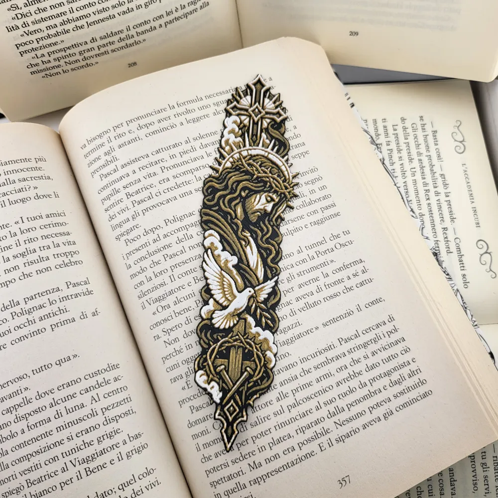 Catholic Jesus Bookmark | Christian Book Marker, photo 3 of 4 - Catholic Jesus Bookmark | Christian Book Marker Art