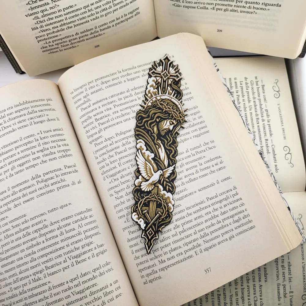 Catholic Jesus Bookmark | Christian Book Marker, photo 4 of 4 - Catholic Jesus Bookmark | Christian Book Marker Art