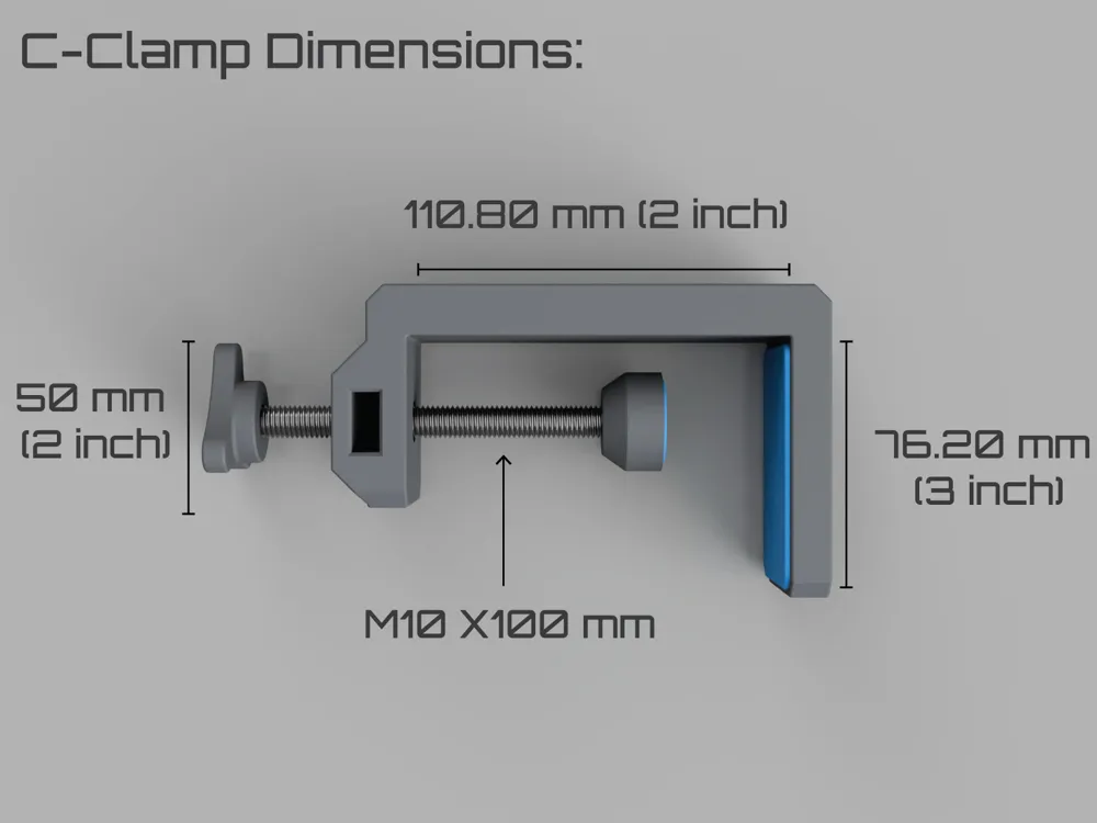 C-Clamp, photo 2 of 4 - C-Clamp Tools