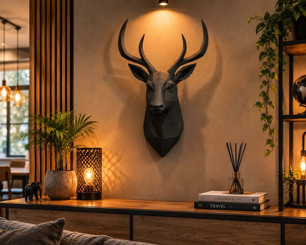 cerf wall art, photo 2 of 5 - cerf wall art Art