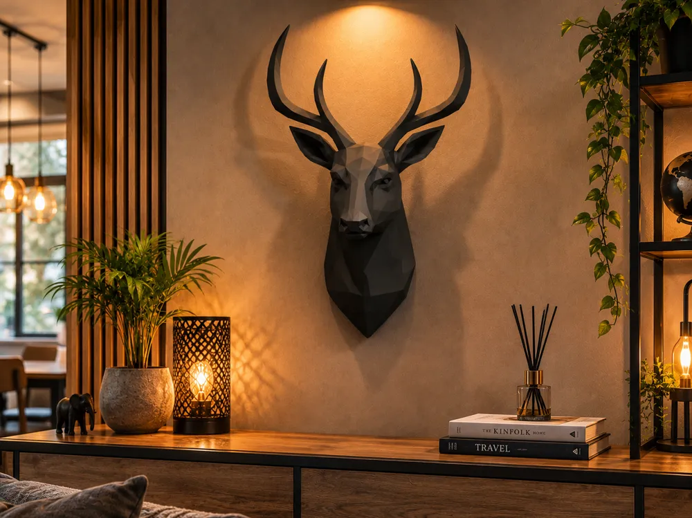 cerf wall art - 3D printed Sculptures, in stock in India