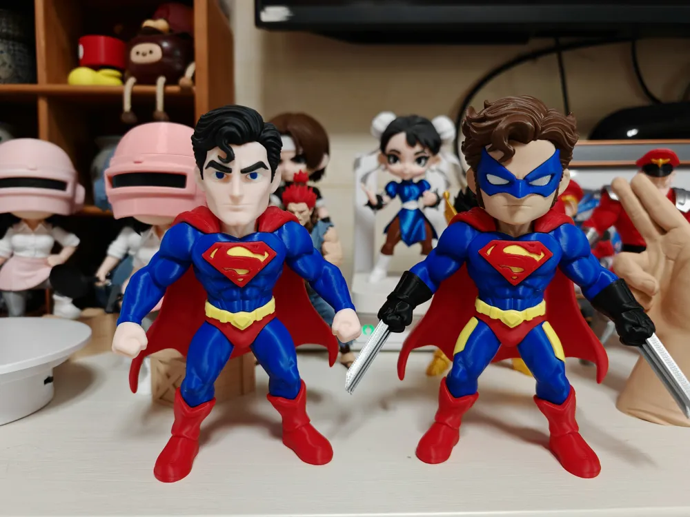 Q版超人 Superman DC 分件打印 （无需AMS）, photo 2 of 4 - Q版超人 Superman DC 分件打印 （无需AMS） Toys & Games