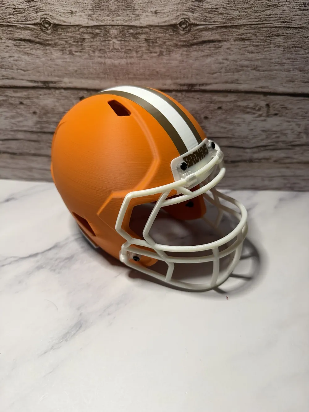 Cleveland Browns Mini Football Helmet, photo 3 of 4 - Cleveland Browns Mini Football Helmet Props & Cosplays