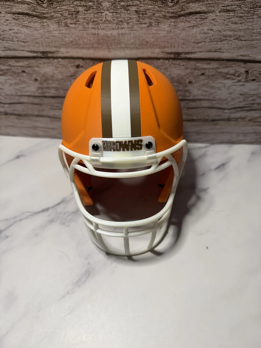 Cleveland Browns Mini Football Helmet, photo 4 of 4 - Cleveland Browns Mini Football Helmet Props & Cosplays