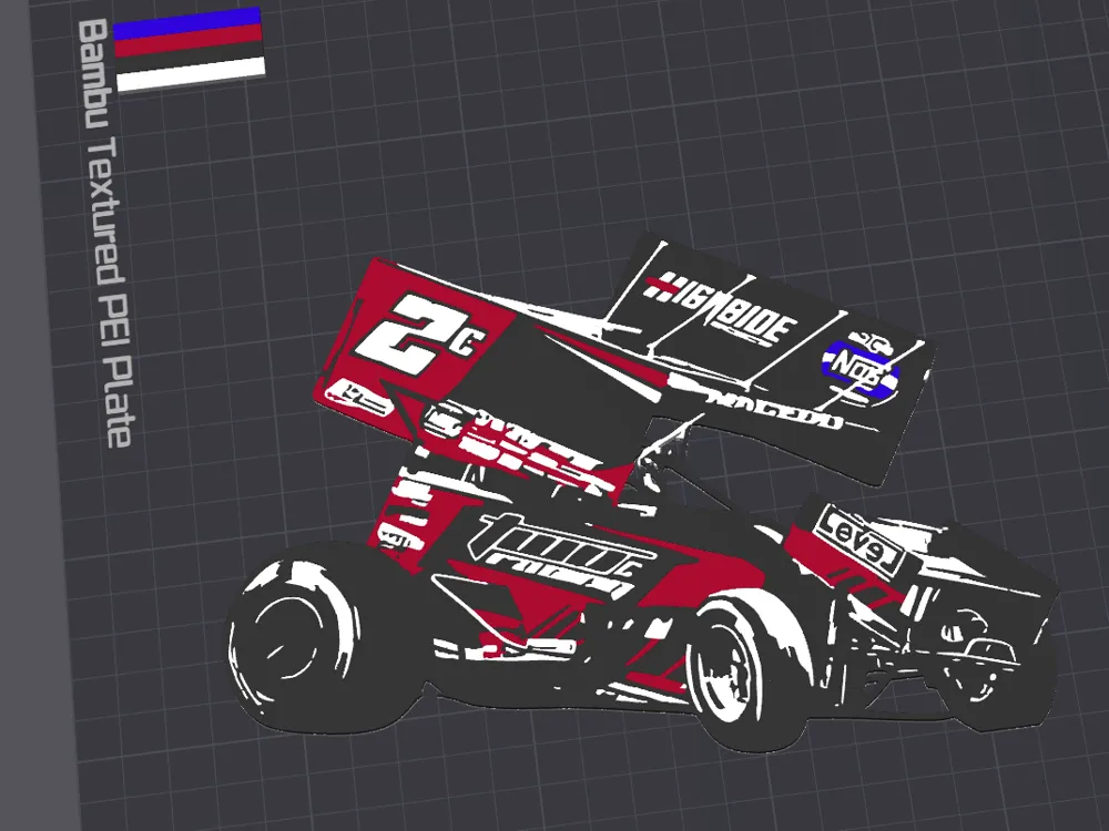 Cole Macedo Sprint car house decor - 3D printed Decor, in stock in India