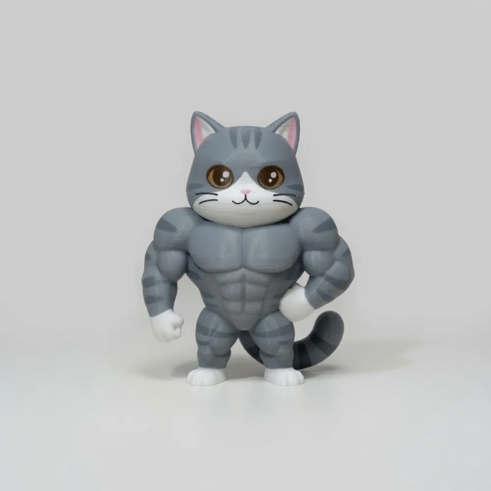 Cool Gym Cat, photo 2 of 2 - Cool Gym Cat Miniatures