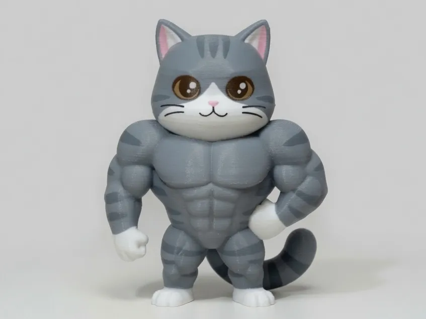 Cool Gym Cat - 3D printed Animals, in stock in India