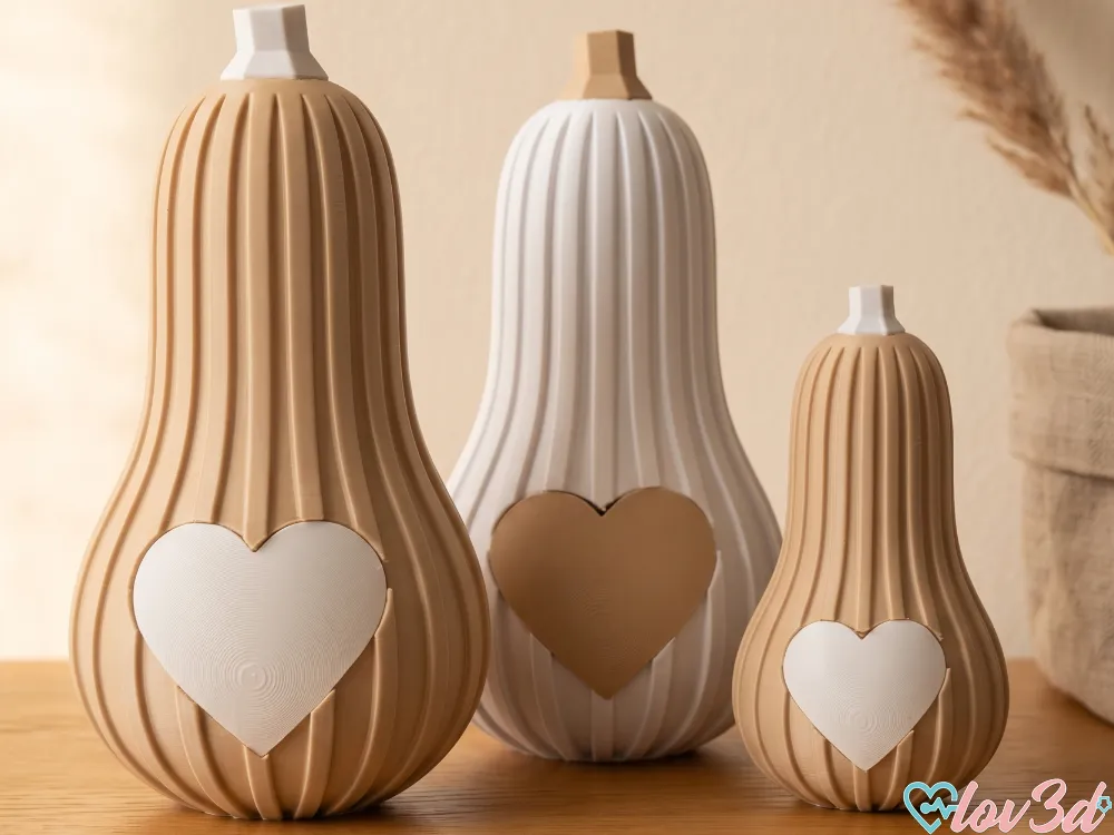 Cozy Autumn Heart Pumpkins