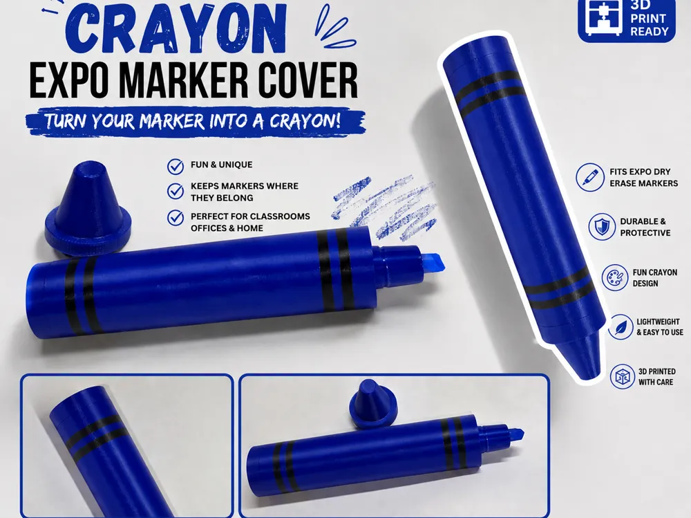Crayon-Style EXPO Dry Erase Marker Cover