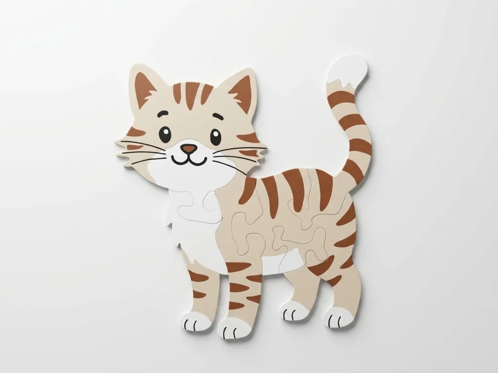 Cute Cat 3D Puzzle, photo 5 of 5 - Cute Cat 3D Puzzle Toys & Games