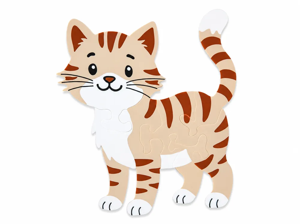 Cute Cat 3D Puzzle - 3D printed Puzzles, in stock in India