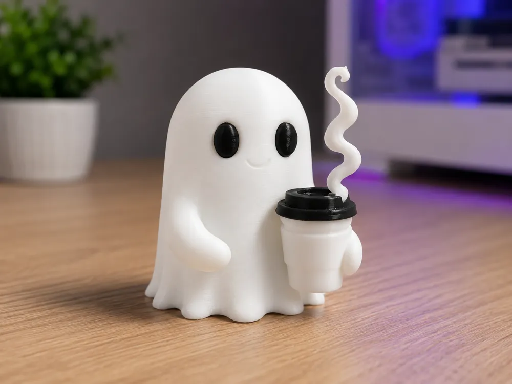 Cute Ghost & Coffee