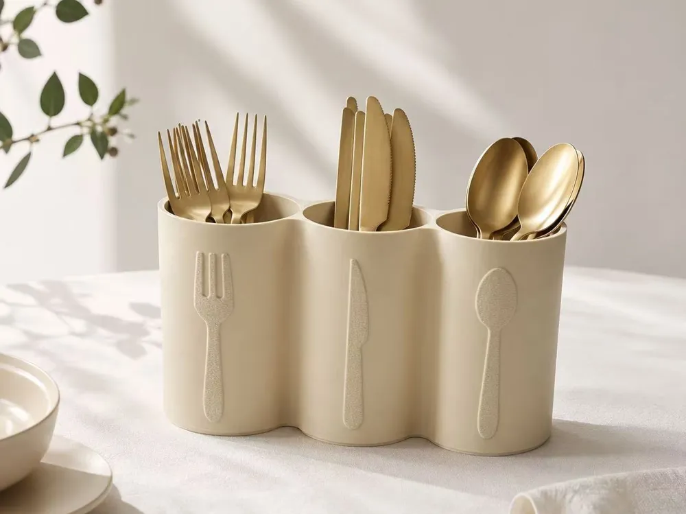 Desktop utensil holder - required