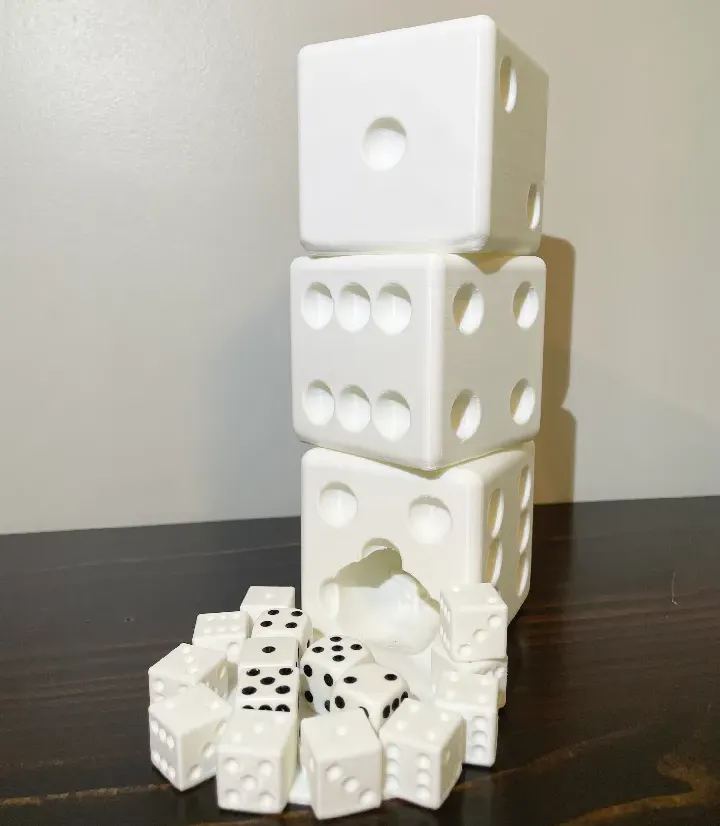 Dice Tower Shaped Dice Tower