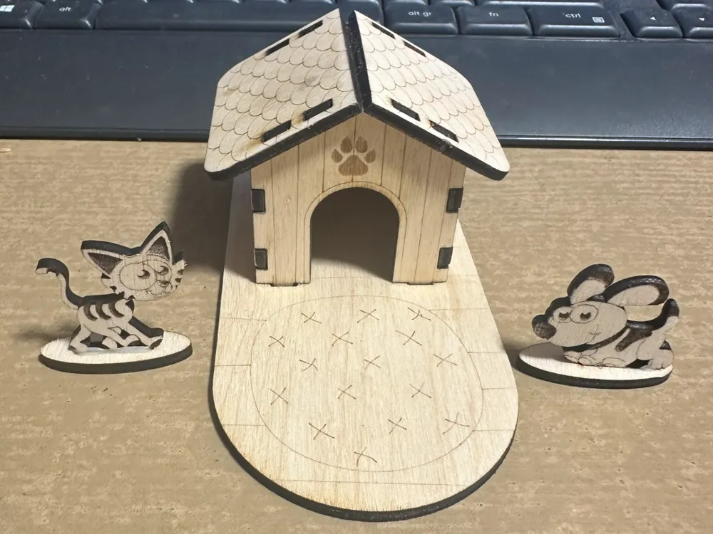 Dog and cat - 3D printed Animals, in stock in India