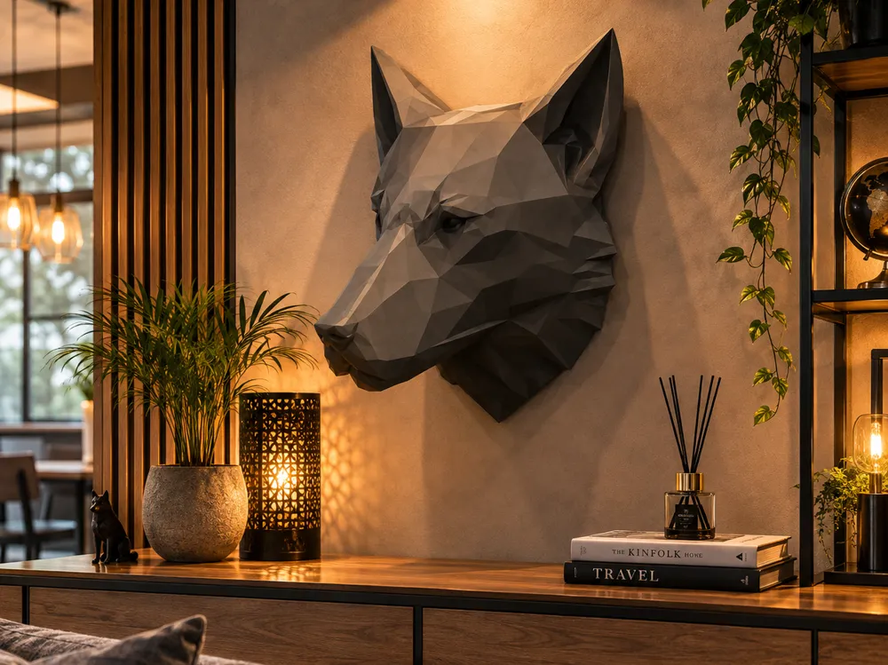 dog wall art - 3D printed Sculptures, in stock in India
