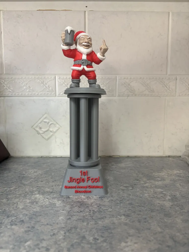 Drunk Santa Trophy, photo 4 of 4 - Drunk Santa Trophy Art