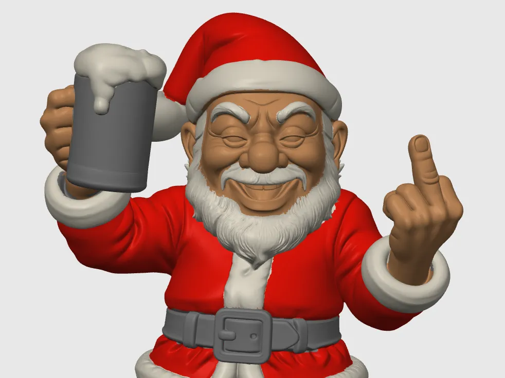 Drunk Santa Trophy - 3D printed Other Art Models, in stock in India