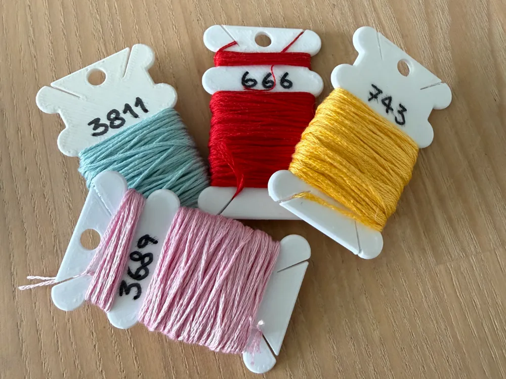 Dual Embroidery Floss Bobbin - 3D printed Other Hobby & DIY, in stock in India