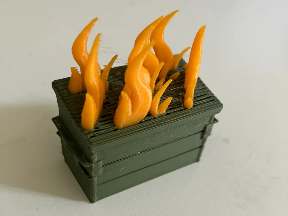 Dumpster Fire - 3D printed Other Toys & Games, in stock in India