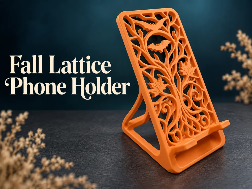 Fall Lattice Phone Holder, Autumn Phone Stand - Decor, in stock in India