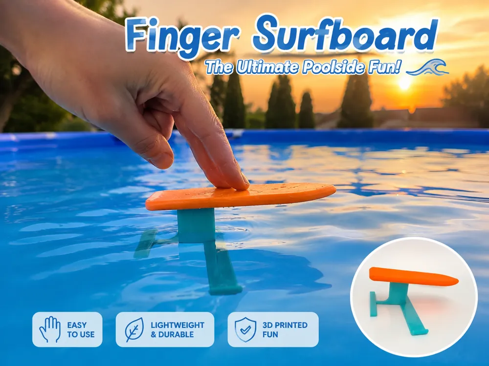 Finger Surfboard, Pool Toy | Finger Surfing